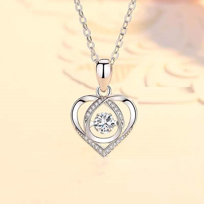 S925 Beating Heart-shaped Necklace