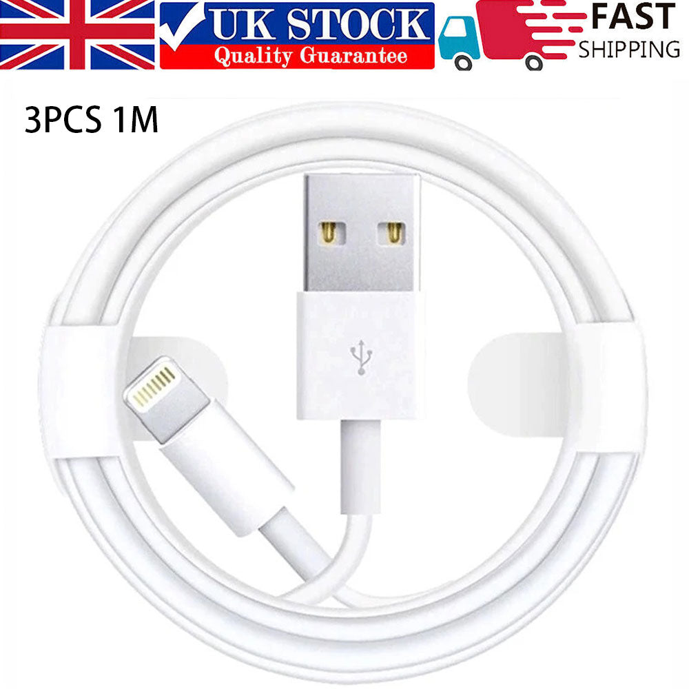 3PCS 1M USB Data Charging Cable For IOS Phones