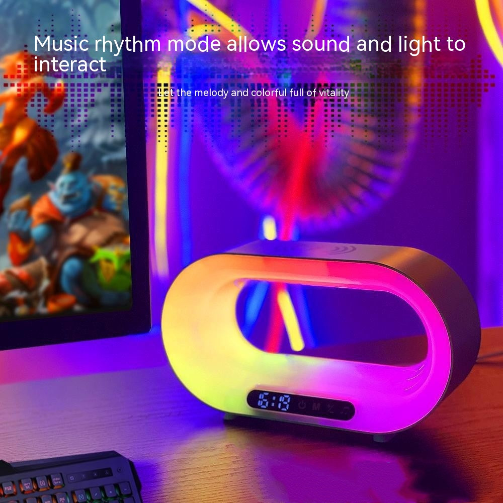 Multi-function 3 In 1 LED Night Light, Desk Lamp, Wireless Charger Alarm Clock