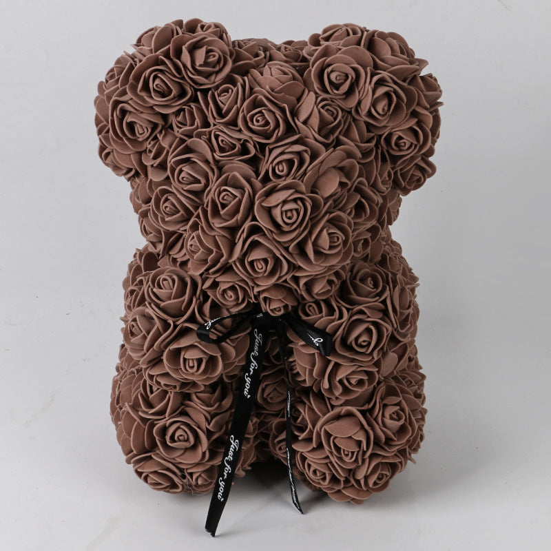 Valentine's Day Gift Rose Bear Eternal Flower Rose Teddy Bear