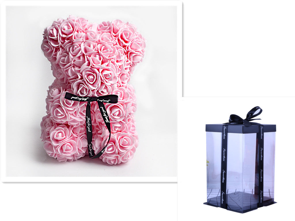 Valentine's Day Gift Rose Bear Eternal Flower Rose Teddy Bear