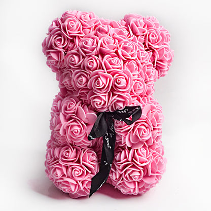 Valentine's Day Gift Rose Bear Eternal Flower Rose Teddy Bear