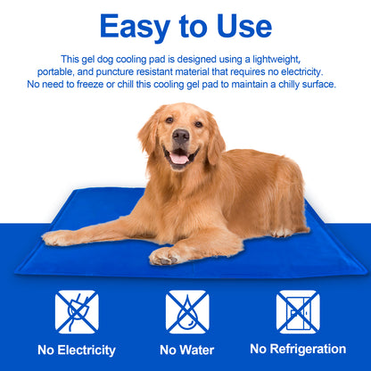 Pet Cooling Mat For Dogs And Cats, Pressure Activated Dog Cooling Pad