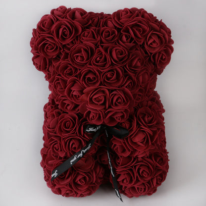 Valentine's Day Gift Rose Bear Eternal Flower Rose Teddy Bear