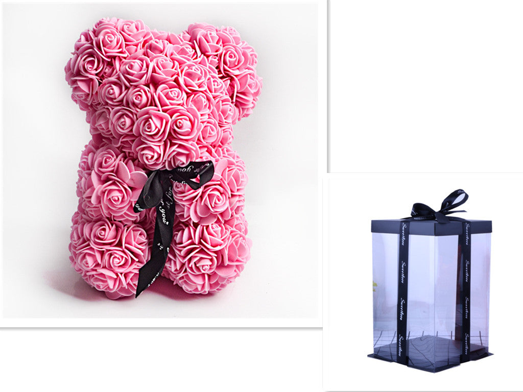 Valentine's Day Gift Rose Bear Eternal Flower Rose Teddy Bear